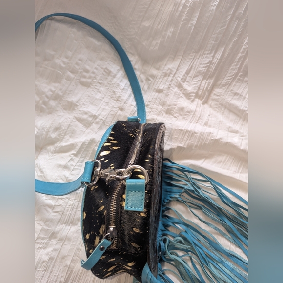 Brand new Leather Tool and Fringe purse - Picture 3 of 8